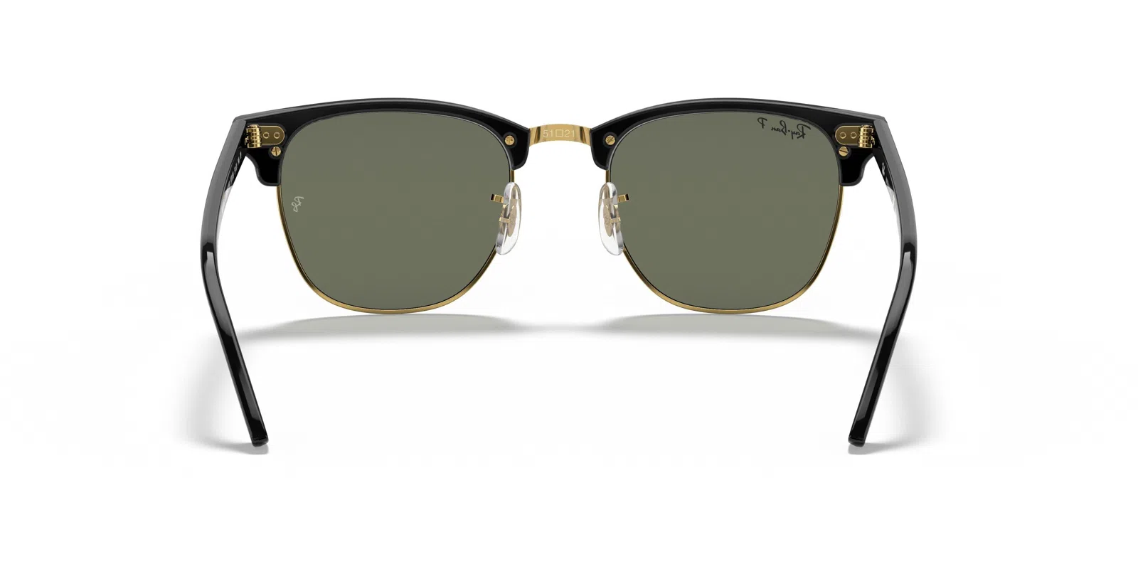 Ray-Ban Clubmaster 0RB3016 Sunglasses - Grey On Black - view 17